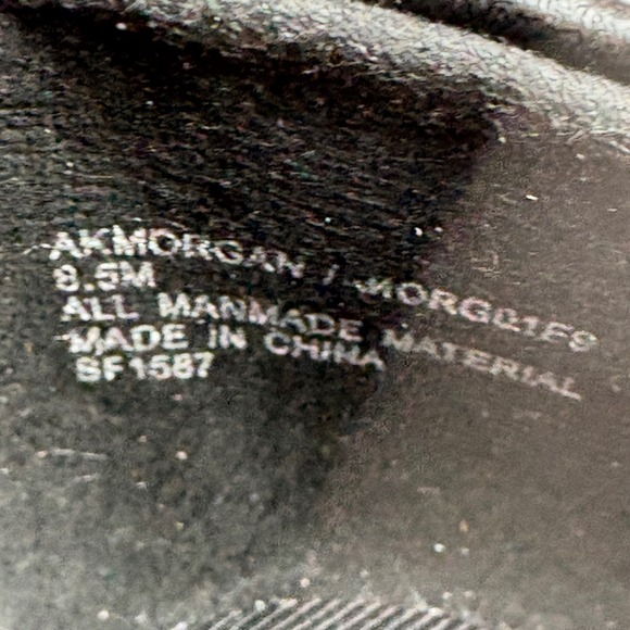 Anne Klein iFlex Morgan Black Wedge Women's 8.5M Pumps Square Toe Buckle Shoes - Picture 8 of 8